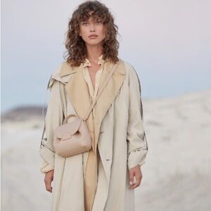 Polène Un Nano Textured Nude Crossbody/Handbag